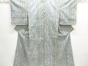 未使用品　縞模様手織り紬着物